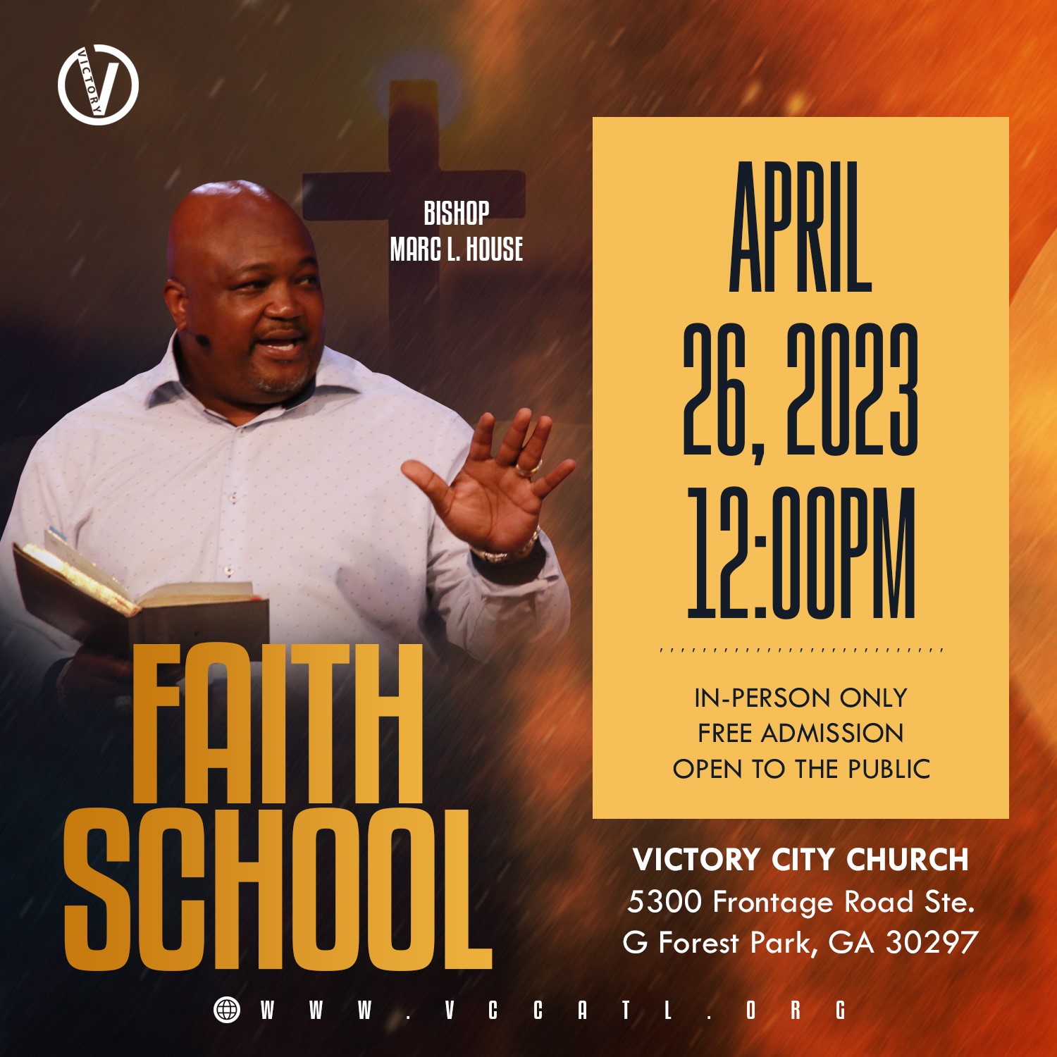 Victory City Church | Come Worship With Bishop Marc L. House