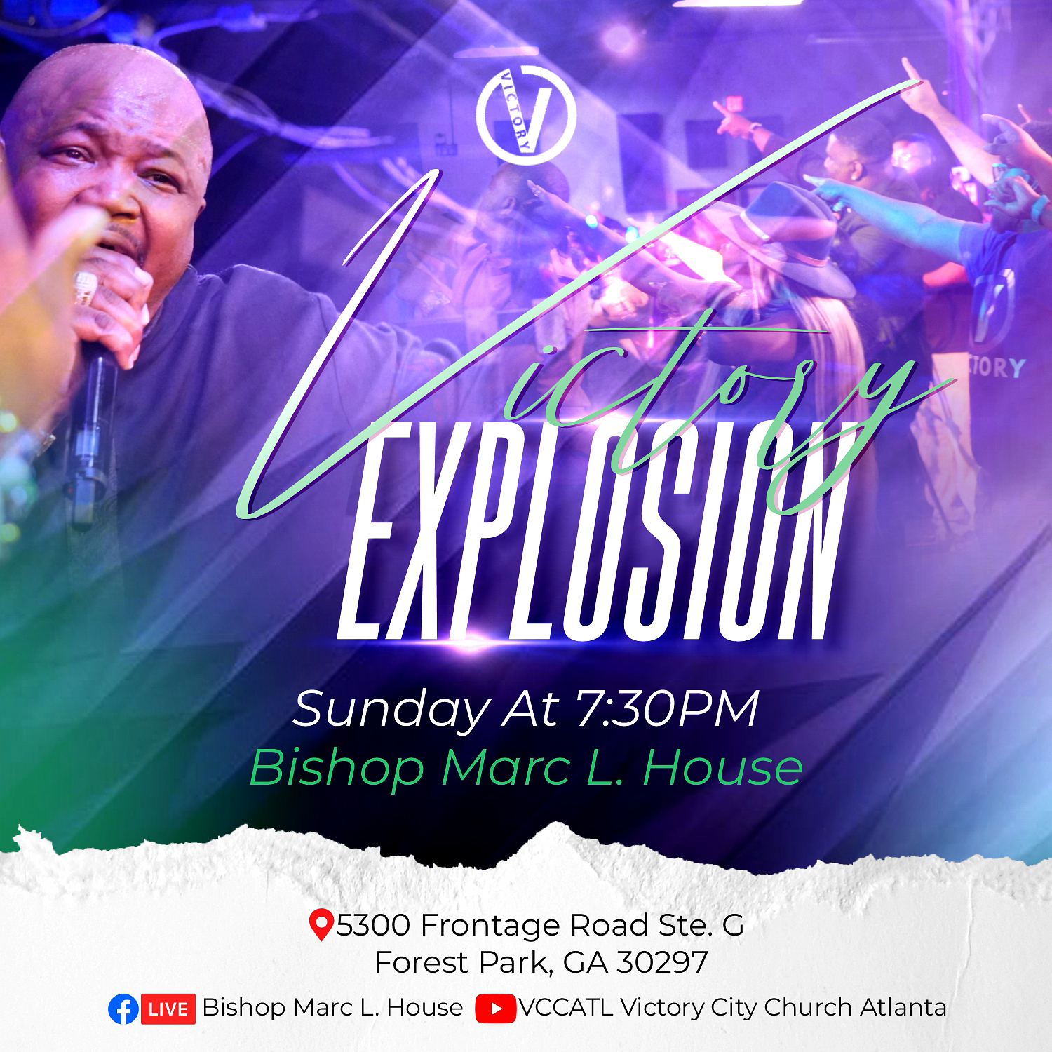 Victory Explosion flyer